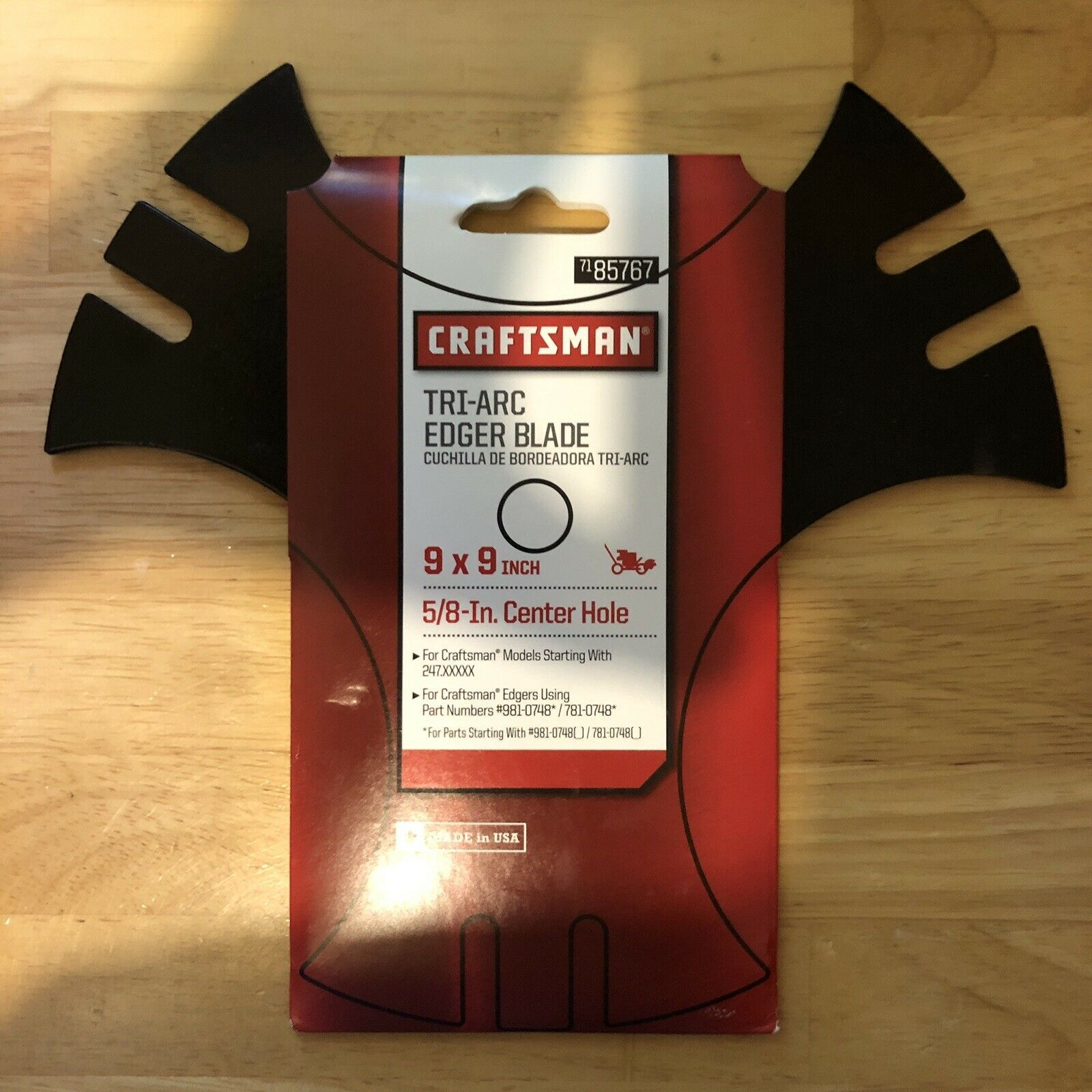 Craftsman OEM 9 Inch 3-Point Edger Replacement Blade 85767 781-0748 ...