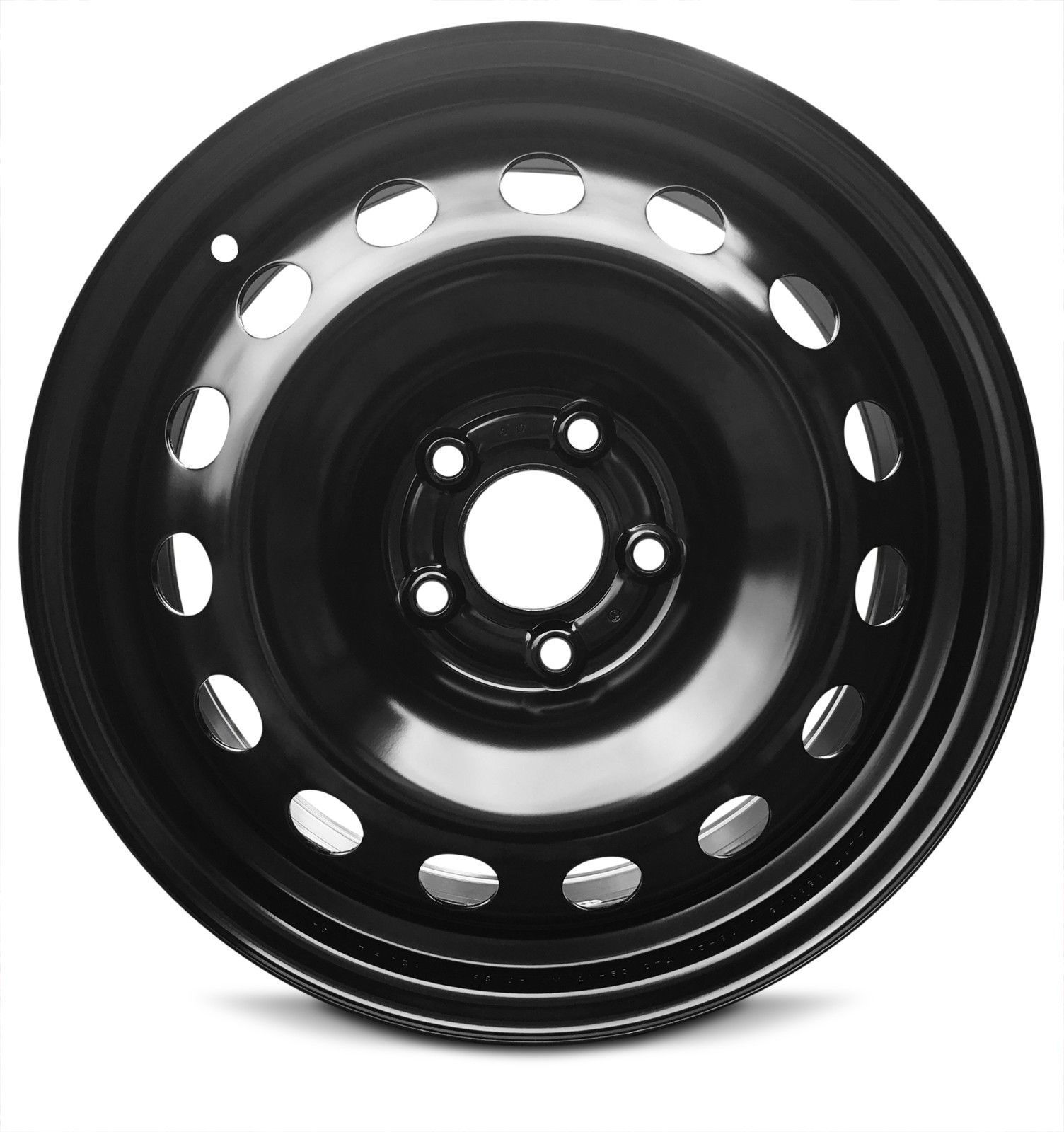 Image of New 15 16 17 Jeep Renegade 16 Inch Full-Size Black Replacement Wheel Rim