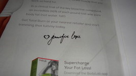 Jennifer Lopez Facsimile Signed Framed 2015 Bodylab Advertising Display image 2