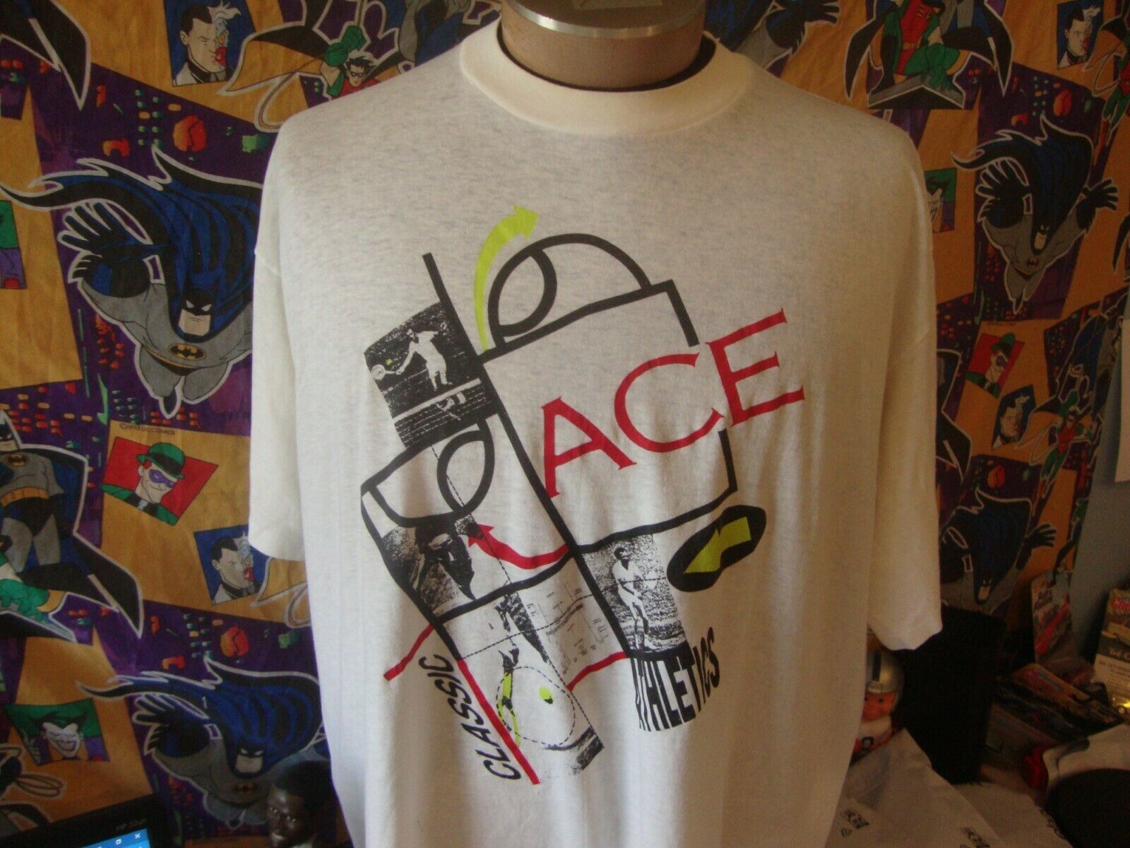 Primary image for Vintage 90's Nike Gray Tag Ace Athletics Tennis T Shirt XL 