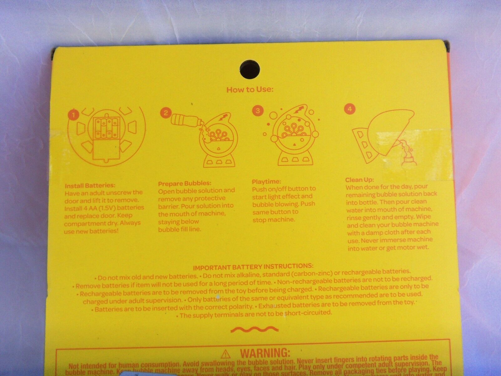 SUN SQUAD LIGHTUP PARTY BUBBLE MACHINE 4 LIGHT COLORS NEW Bubble Toys