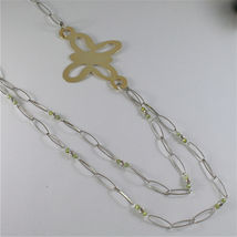 925 SILVER NECKLACE WITH MULTIFACETED BALLS AND BUTTERFLY image 3