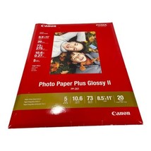 Canon Pixma Photo Paper Plus Glossy II 8.5&quot; x 11&quot; 19 Sheets PP-201 inkjet - $14.85