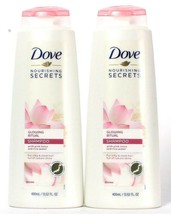 2 Dove Nourishing Secrets 13.52 Oz Glowing Ritual Pink Lotus Rice Water Shampoo