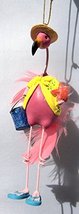 Kurt S. Adler Flamingo In Beach Attire with bucket Christmas Ornament 5" - $19.80