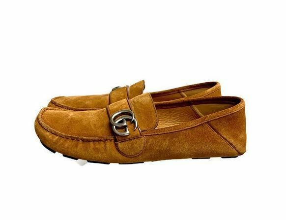 gucci noel suede driving loafers