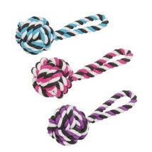 Huge Knot Rope Toys For Dogs 12 Inch "Large" Top Knot Tug Dog Toy 5 Inch Ball - $18.86