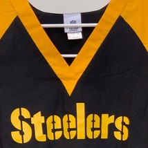 Pittsburgh Steelers Mens Black Scrubs Shirt Large - $24.67