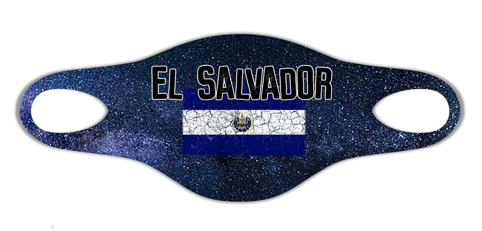 El Salvador Flag Face Mask Protective Washable Reusable Unisex Breathable Print