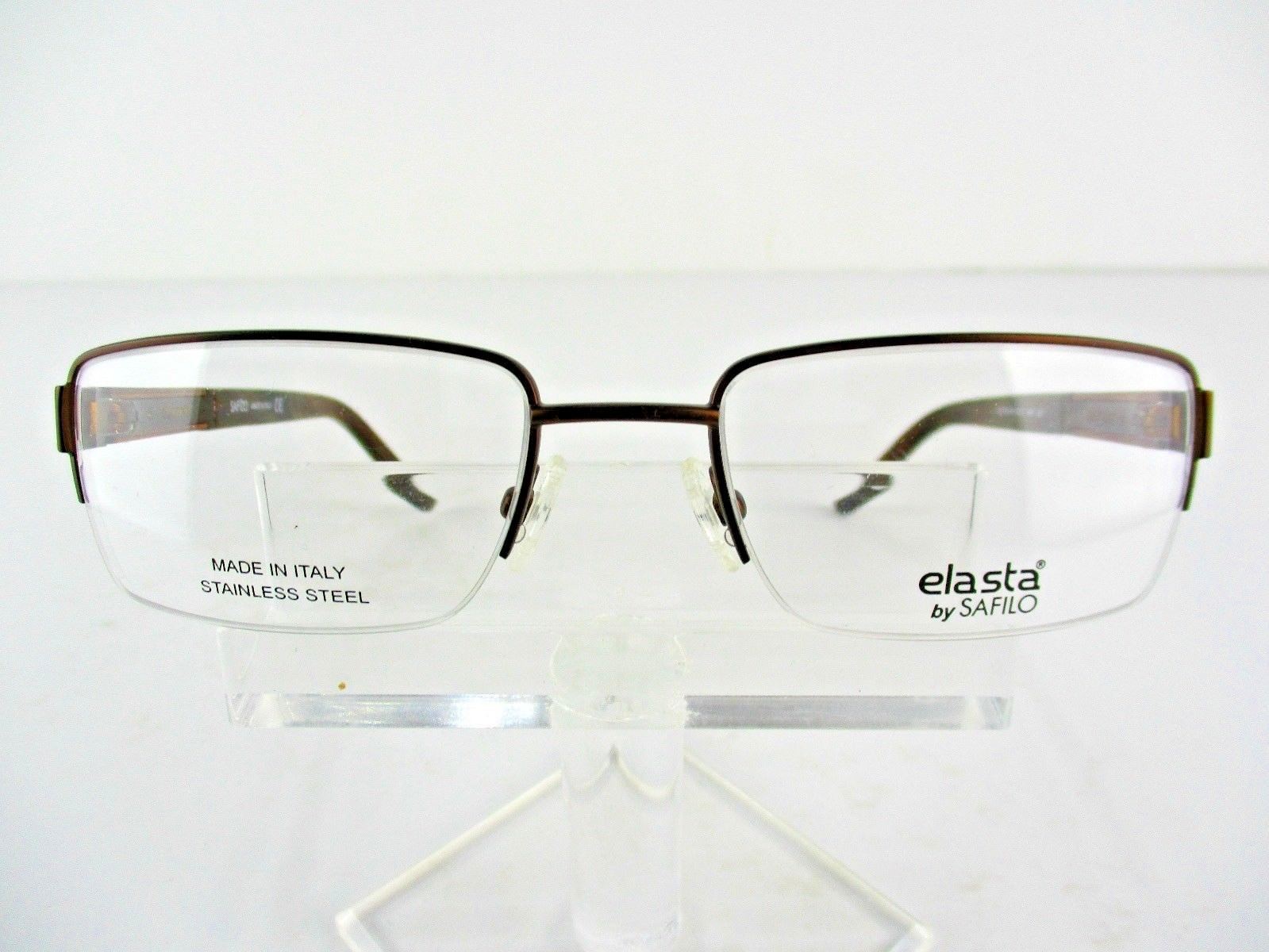 Safilo Elasta E 3105 (09HM) Brown 57 x 19 150 XXL Eyeglass Frames