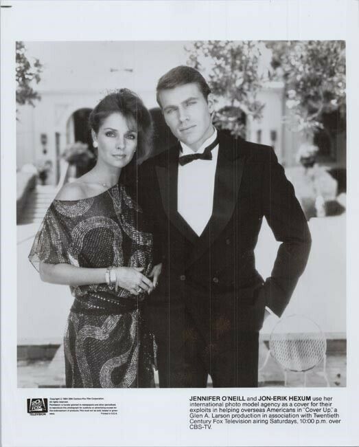 Cover Up TV series 1984 8x10 photo Jennifer O'Neill JonErik Hexum Movies