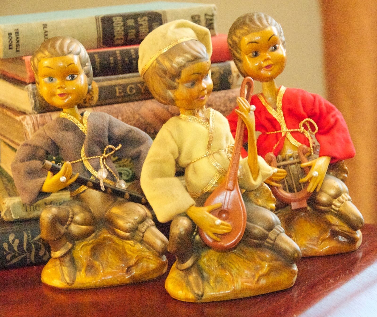 Set 2 Vintage Plastic Figurines Hollow and similar items