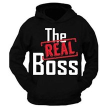 G&amp;II The Real Boss Sweatshirt Hoodie Mom Dad Son Daughter Gift - $29.99+
