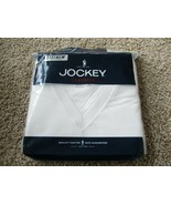 BNIP Jockey 4pk V-neck T-shirts, white, Men, Size S(34-36&quot; chest), 100% ... - $19.31