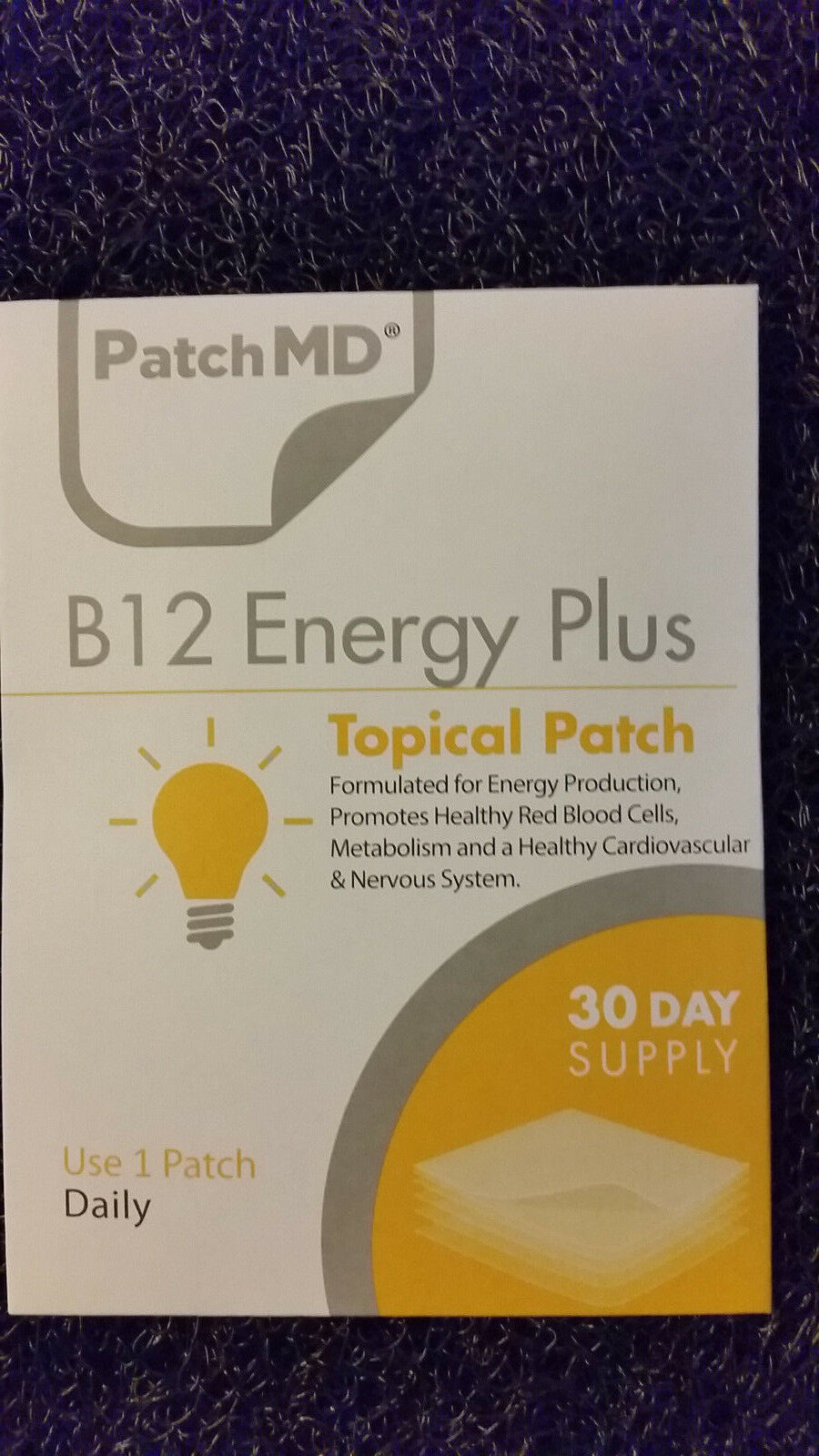 PatchMD B12 Energy Plus Patch 30patches PatchMD BB Vitamins & Minerals