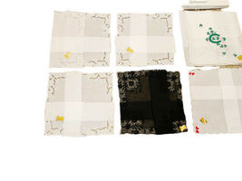 Vintage Box Lot (9) Hoefgen Handkerchief Hanky Portugal Pure Linen Embroidery image 4
