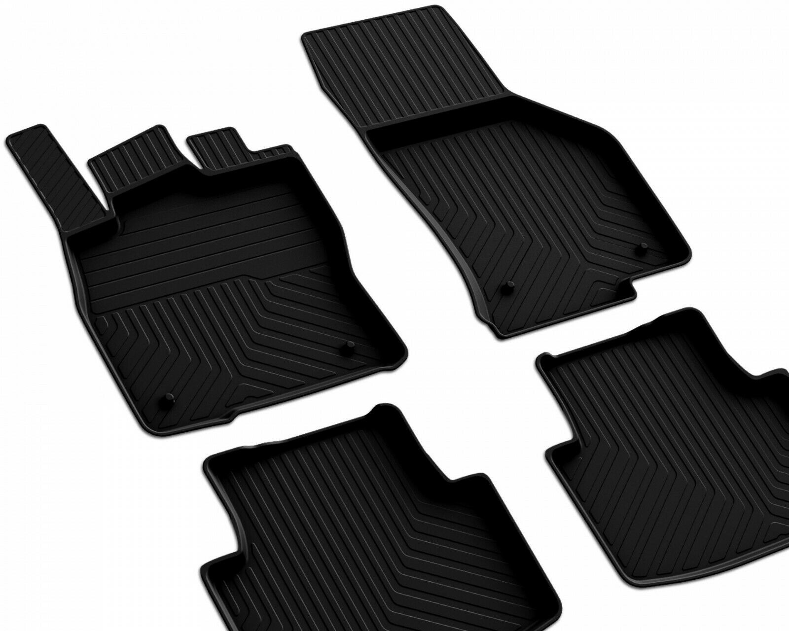 4D Molded Interior Car Floor Mat for AUDI A4 20162019 SD (Black