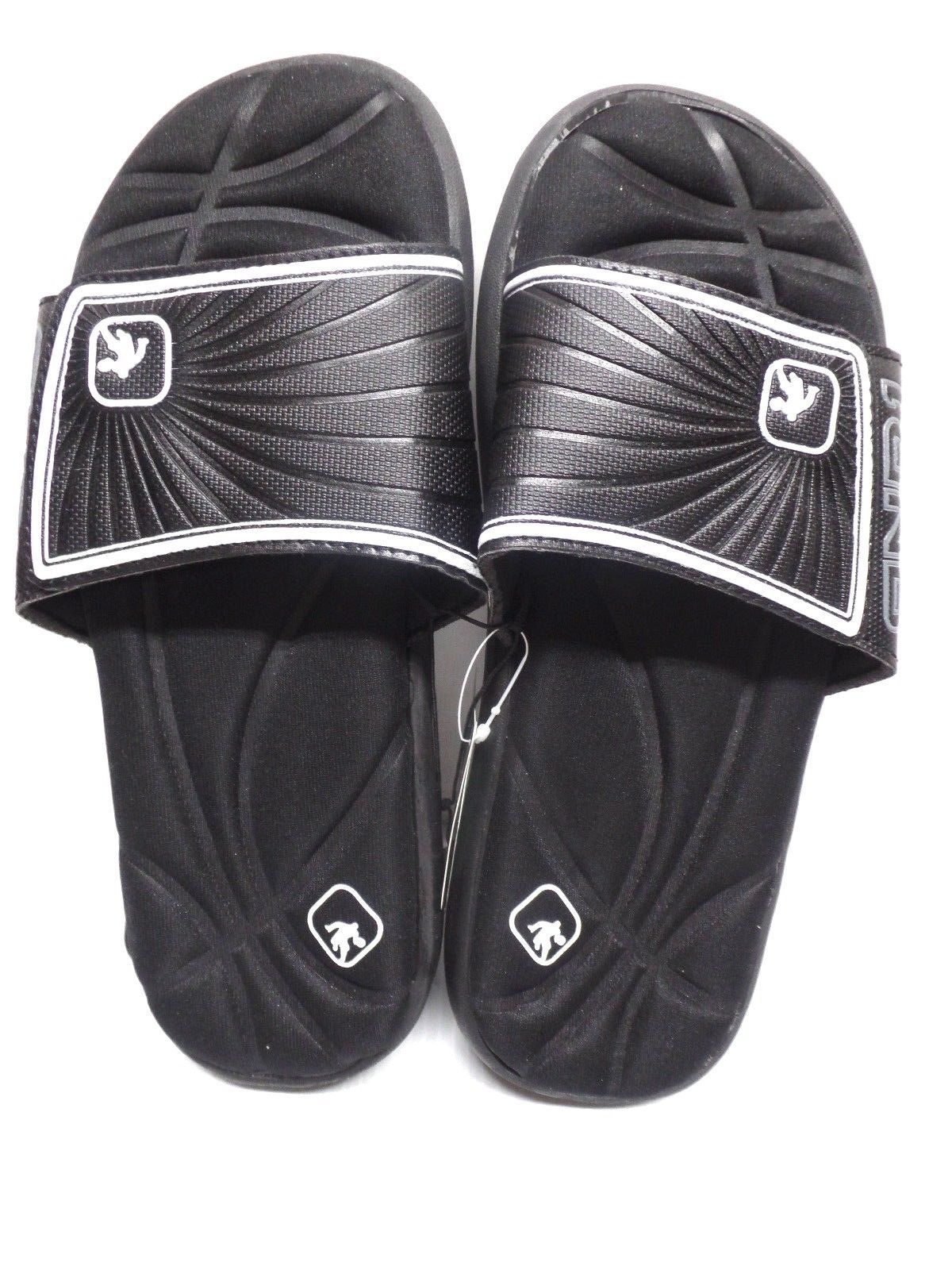AND 1 Baller Sport Slide Sandals with Memory Foam Black & White Men's Size 7, 10 Sandals