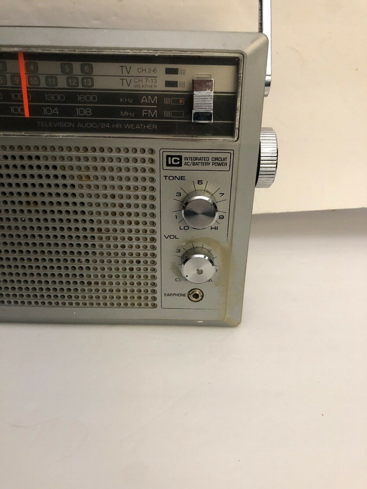 General Electric GE 7-2940A Portable Transistor Radio AM/FM/TV 24hr ...