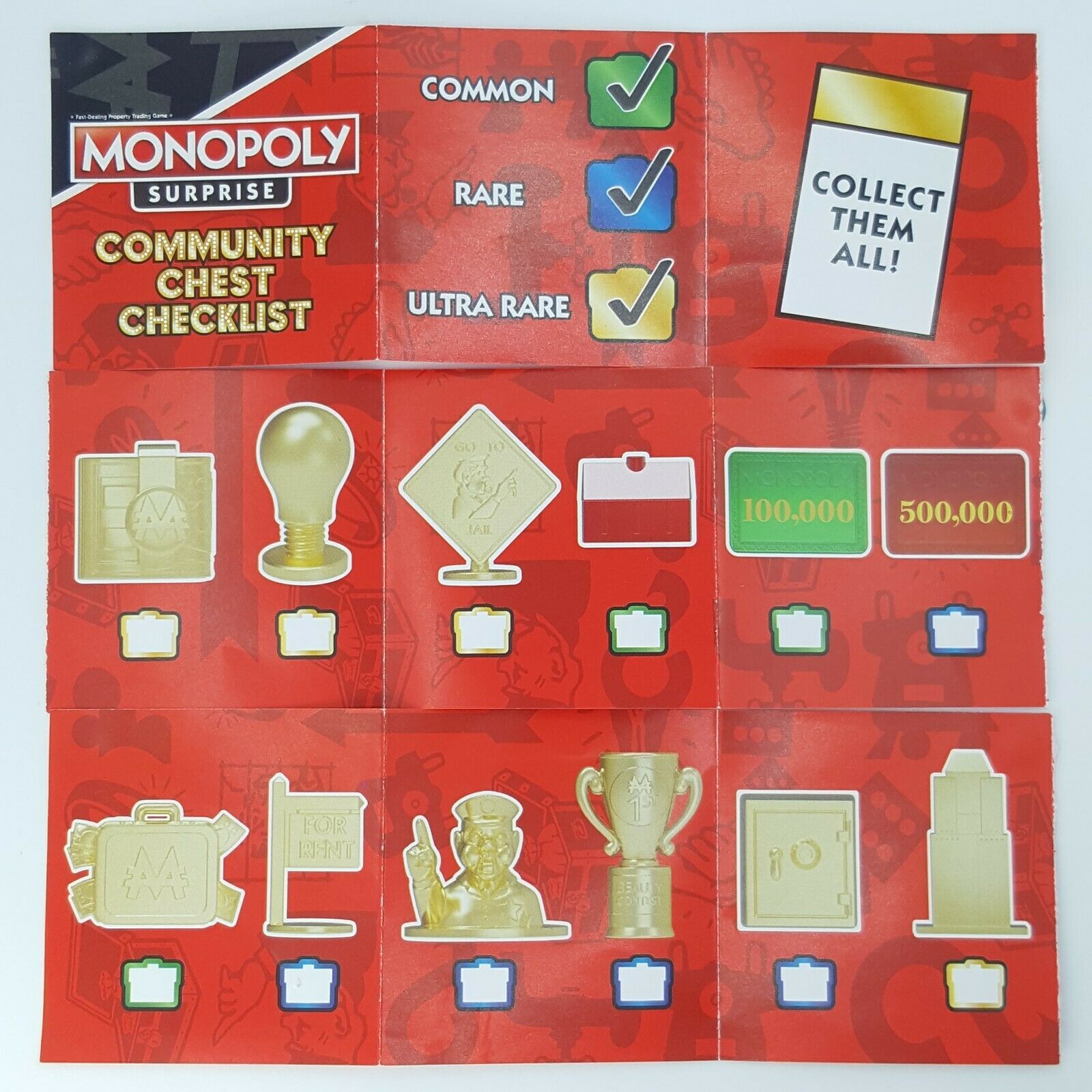 Hasbro Monopoly Surprise Series 1 Collectible Tokens 5 Piece for sale online