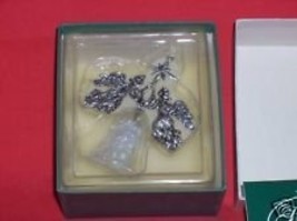 Hallmark 1989 Holiday Heirloom Silver-Plated Toys and Tree w/ Lead Cryst... - $6.99