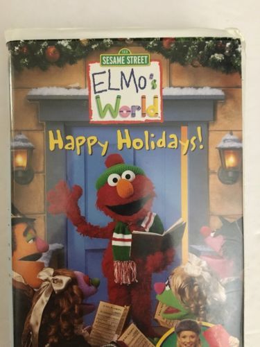 Sesame Street - Elmos World - Happy Holidays [VHS]TESTED-RARE-SHIPS N ...