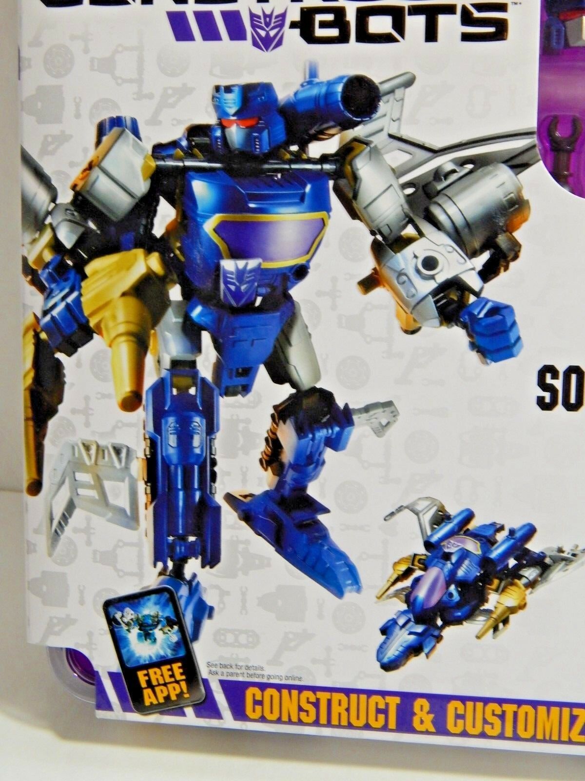 Transformers Construct Bots Elite Class E1 02 Soundwave Buildable