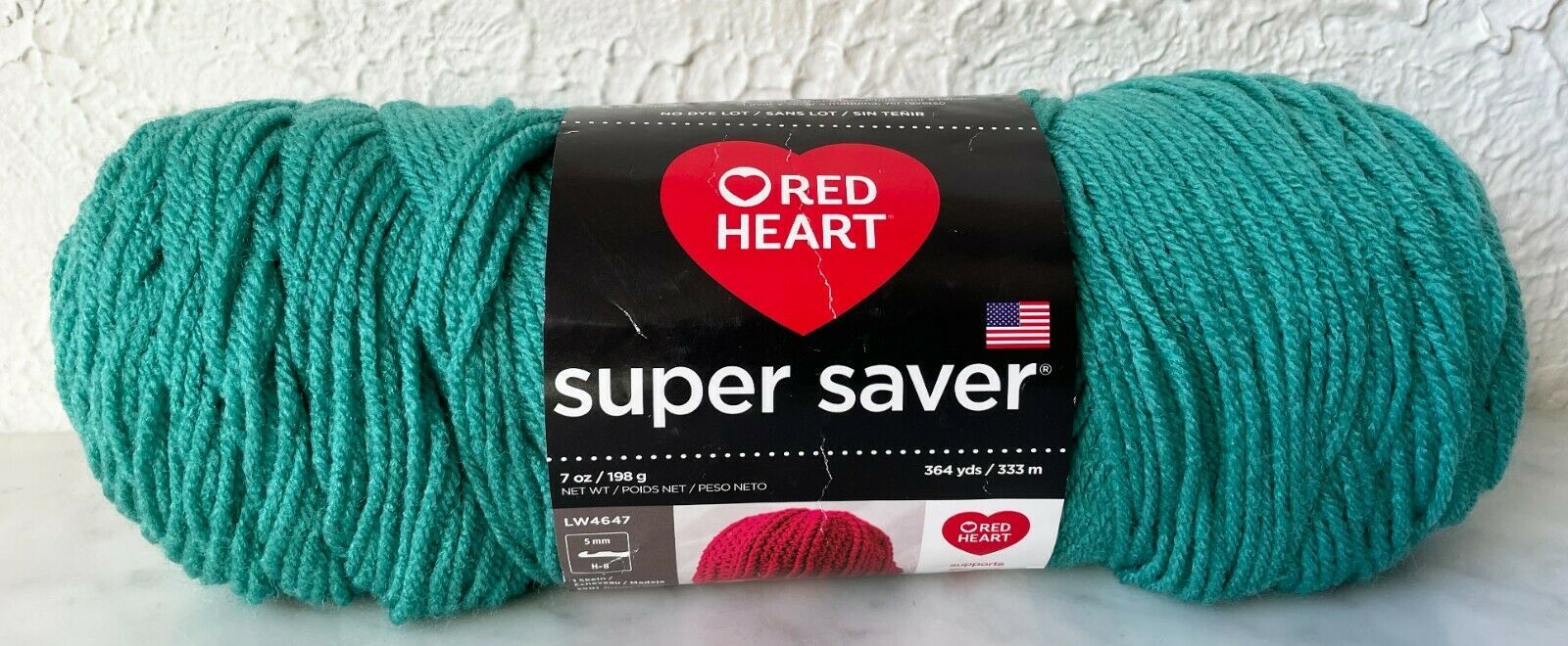 Primary image for Red Heart Super Saver Medium Weight Acrylic Yarn - 1 Skein Jade #3862