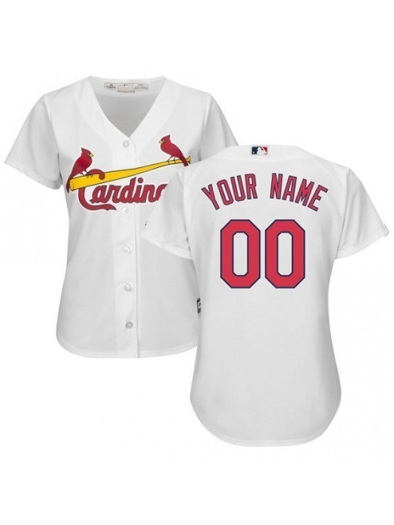Women&#39;s St. Louis Cardinals Custom NAME & NUMBER Cheap Jersey Sewn on White New - Other Fan ...