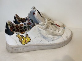 Adidas White Leather Pokemon Stan Smith Shoes,Youth Boy's US Size 3 - $47.49