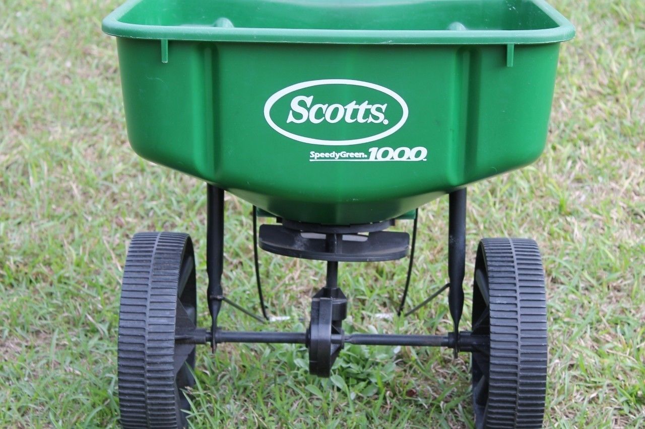 Scotts SPEEDY GREEN 1000 Lawn Spreader Lawn Fertilizer,Grass Seed-LO - Seeds