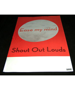 Shout out louds ease my mind 43.2cm x 27.9cm merge records vinyl lp promo - $7.56