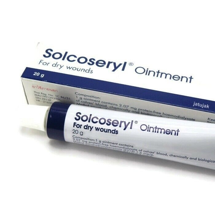 Solcoseryl Ointment For Dry Wounds Burns Skin 20g Treatment Ulcers Exp