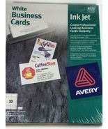 Avery White business cards 35 per sheet 350 count 2&quot; X 3.5&quot; NEW #8571 In... - $19.79