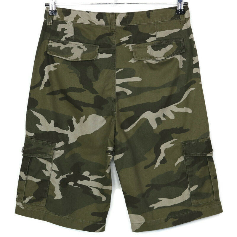 Old Navy Boys Camo Camouflage Cargo Shorts Size 18 Husky Green ...