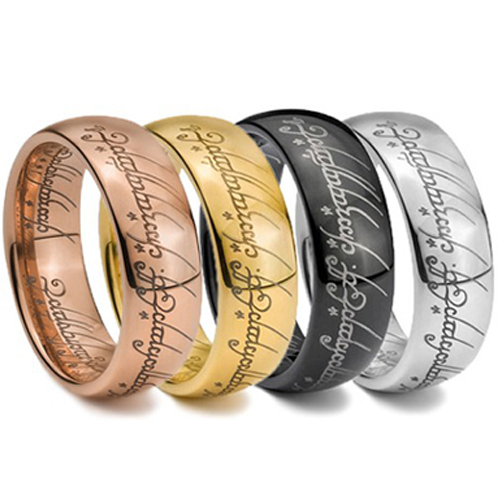 COI Tungsten Carbide Lord of the Ring Wedding Band