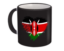 Kenyan Heart : Gift Mug Kenya Country Expat Flag Patriotic Flags National - $15.90