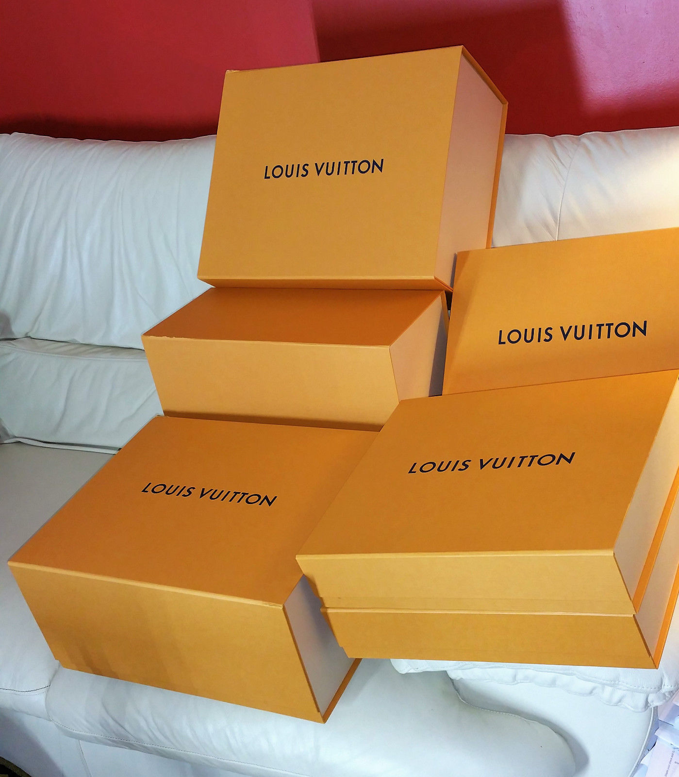 Louis Vuitton Sturdy Boxes Magnetic Gift Box Empty Choose Size 100% Authentic - Gift Boxes