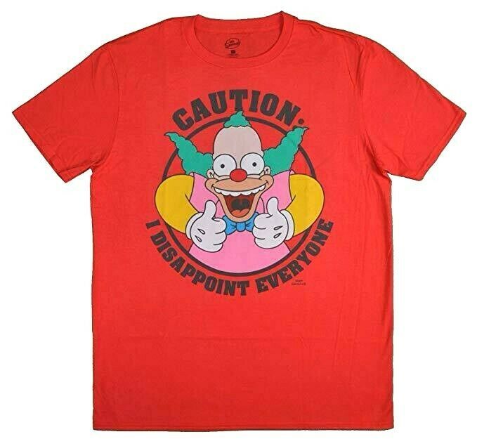 krusty the clown t shirt urban outfitters