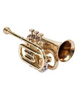 Pocket Trumpet Brass Bb Pitch With Hardcase and Mouthpiece - $111.00