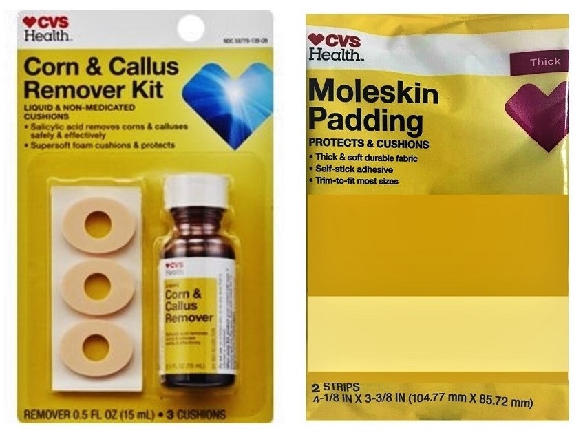 CVS Corn & Callus Remover Kit Liquid 0.5oz & Moleskin Padding Pack