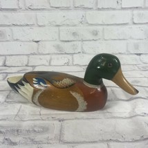 VTG Hand Painted Duck Decoy By Coaster Company of America Mallard Wood C... - £17.23 GBP