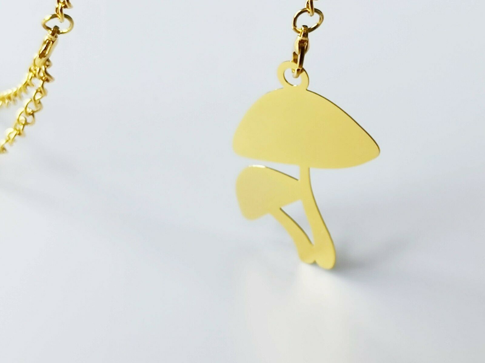 mushroom garland, gold metal mushroom garland, mushroom aesthetic decor