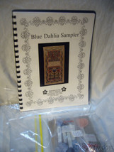 Periwinkle Promises Blue Dahlia Sampler Cross Stitch Kit New image 2