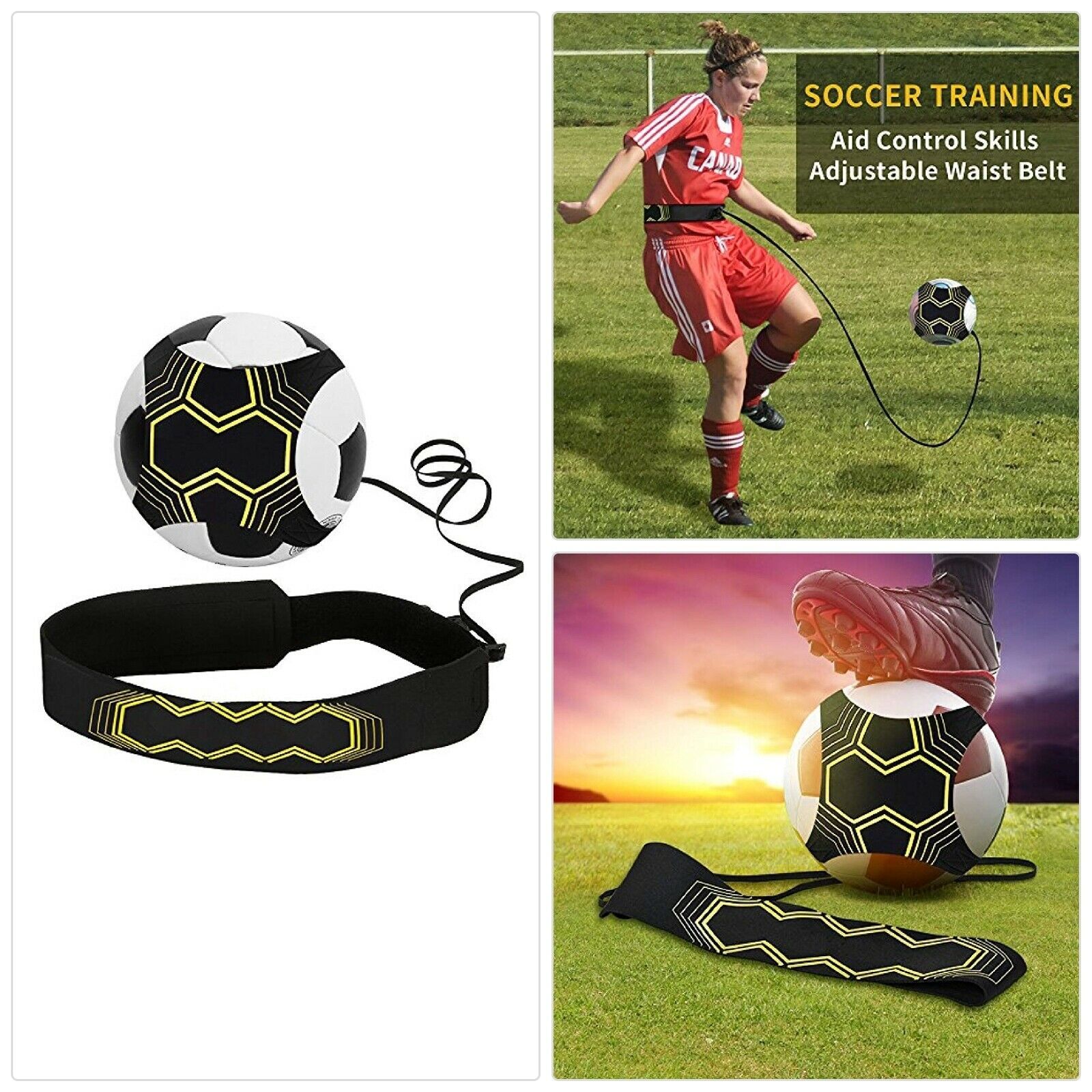 Infreecs Football Kick Trainer, Football Training Aid Soccer Skill ...