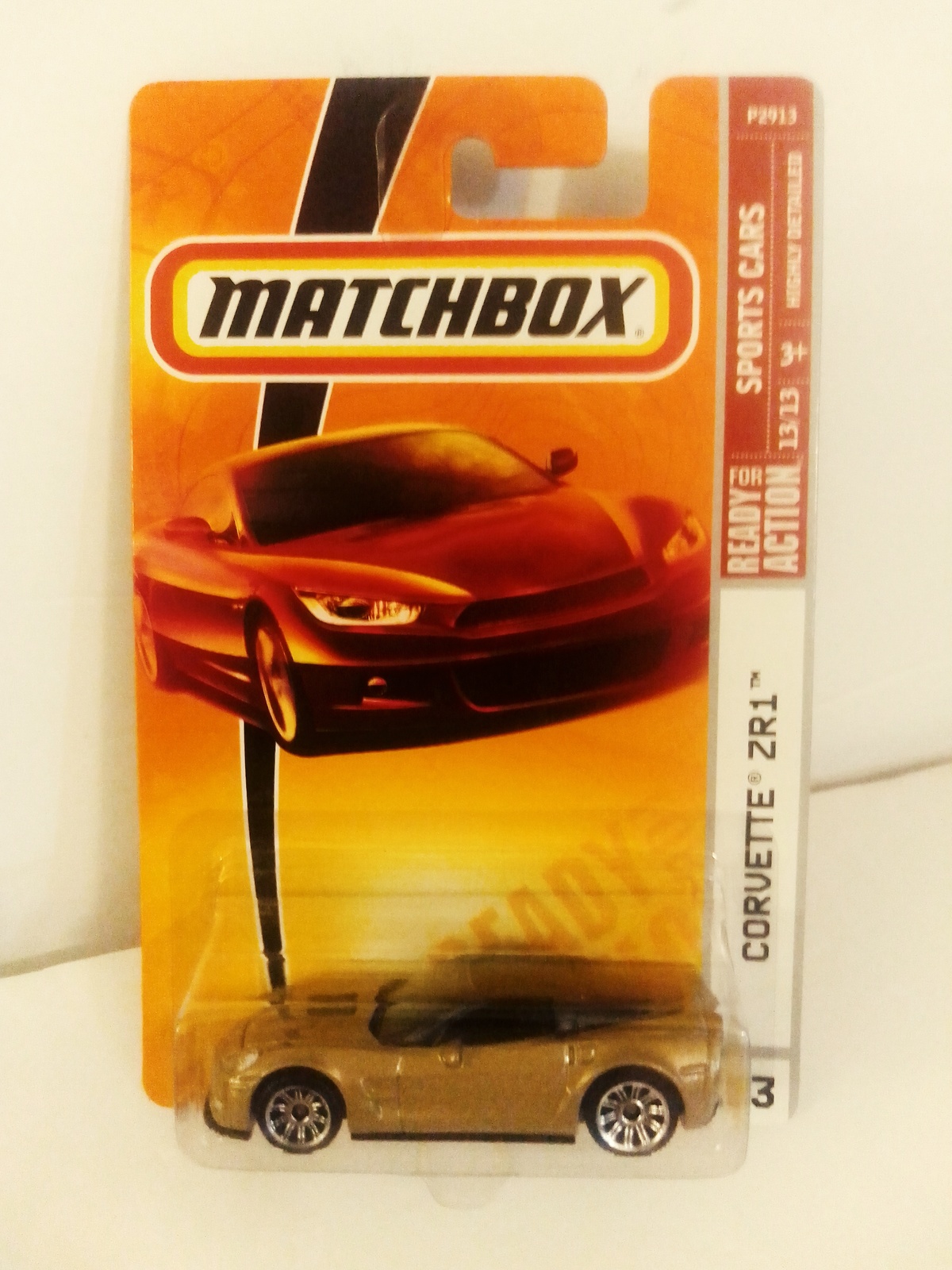 Matchbox 2008 #23 Gold Chevrolet Corvette ZR1 Sports Car Mint On Card ...