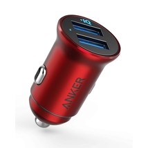 Car Charger, Anker Mini 24W 4.8A Metal Dual USB Car Charger, PowerDrive 2 Alloy  - $25.99