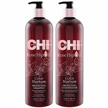 Chi Rose Hip Oil Color Nurture Protecting Shampoo &amp; Conditioner 25oz - $41.57