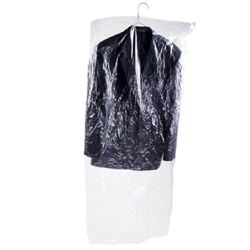40" 21x7 Crystal Clear Plastic Dry Cleaning Poly Garment Bags 600