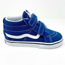 Vans Sk8 Mid Reissue V Gibraltar Sea Blue True White Baby Toddler Sneakers - $41.95